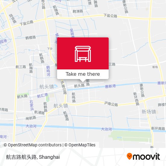 航吉路航头路 map