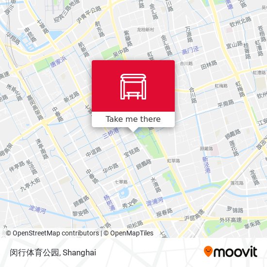 闵行体育公园 map
