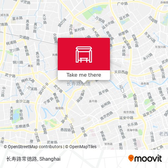 长寿路常德路 map