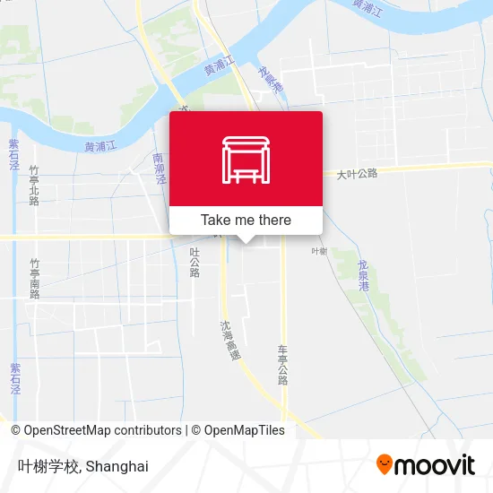 叶榭学校 map
