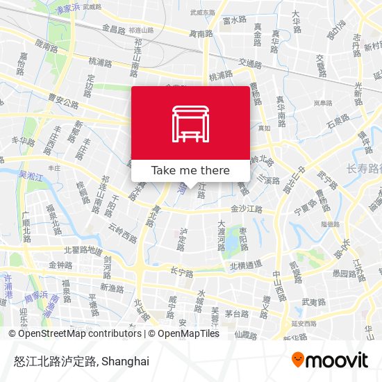 怒江北路泸定路 map