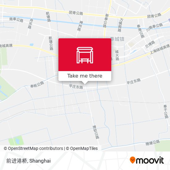 前进港桥 map
