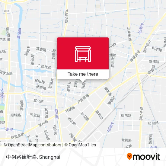 中创路徐塘路 map