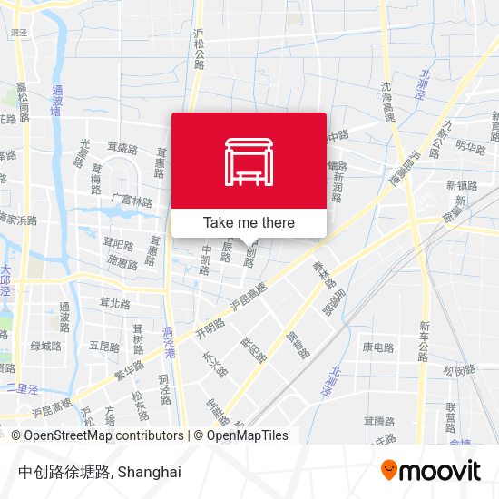 中创路徐塘路 map