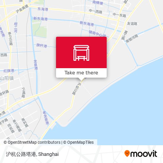 沪杭公路塔港 map