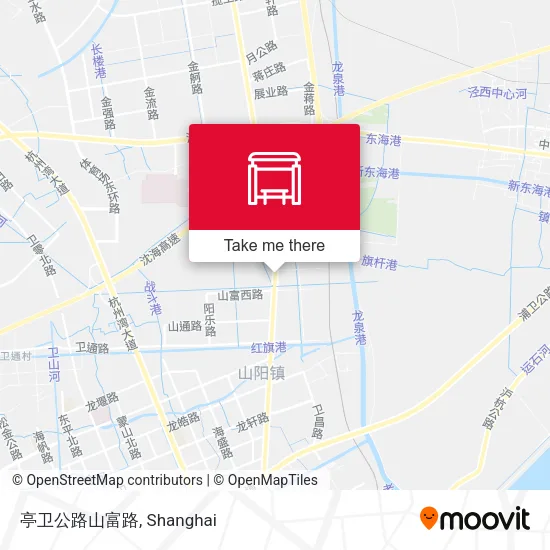 亭卫公路山富路 map