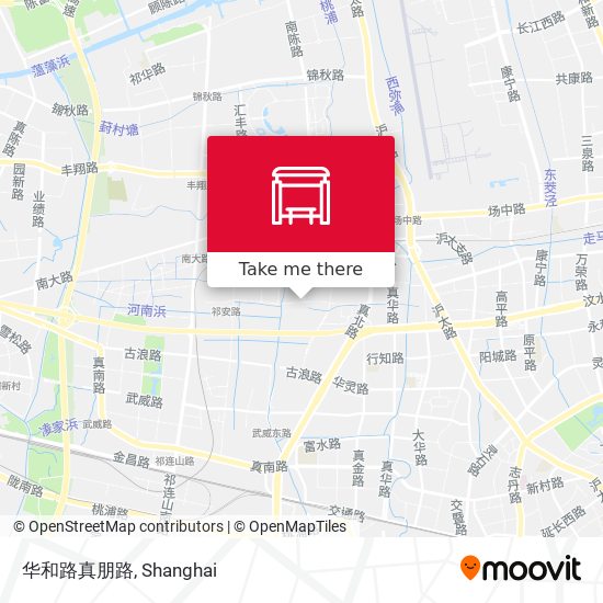 华和路真朋路 map