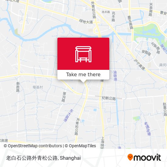老白石公路外青松公路 map