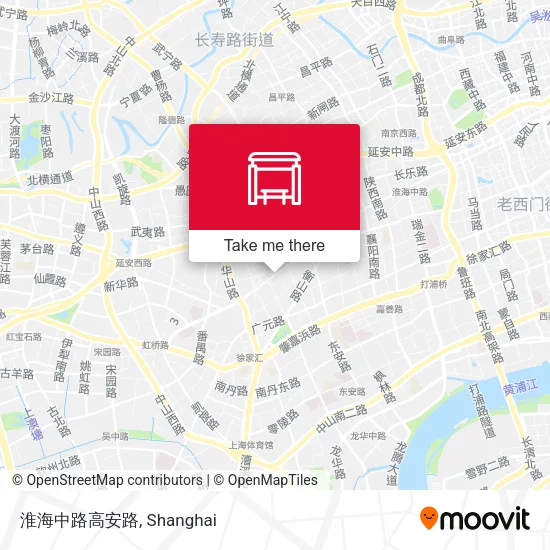 淮海中路高安路 map