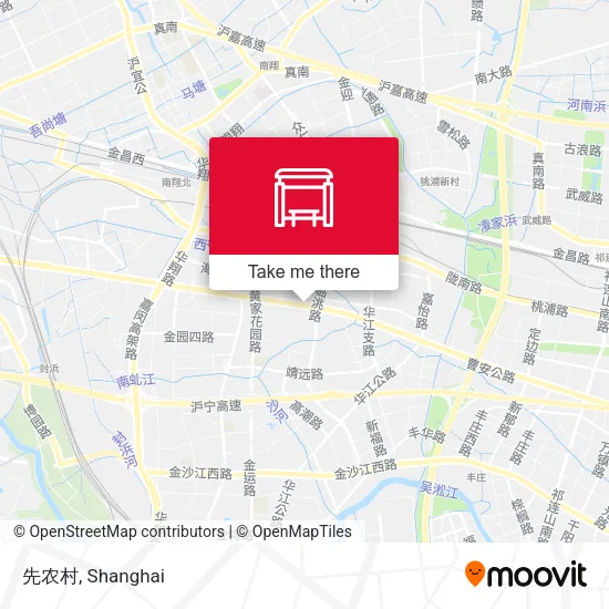 先农村 map