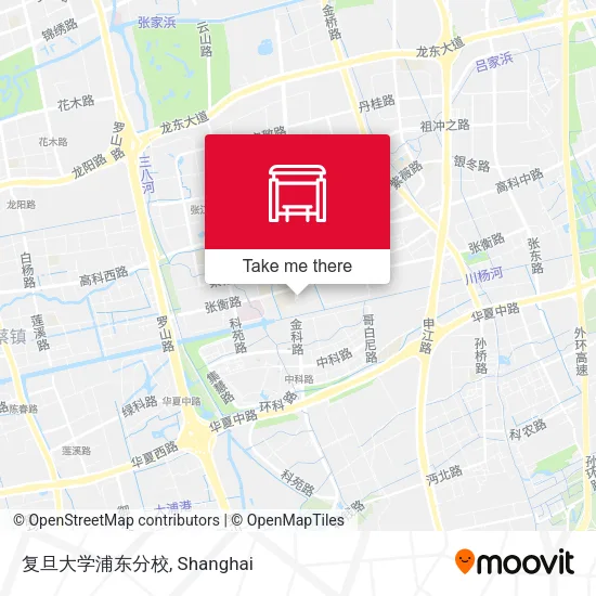 复旦大学浦东分校 map