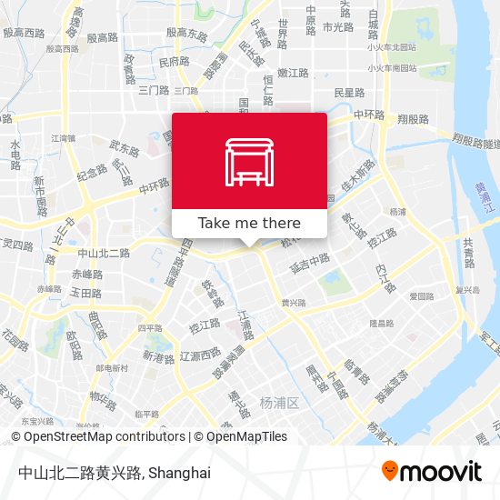 中山北二路黄兴路 map