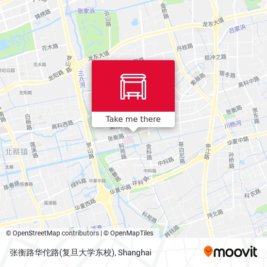 张衡路华佗路(复旦大学东校) map