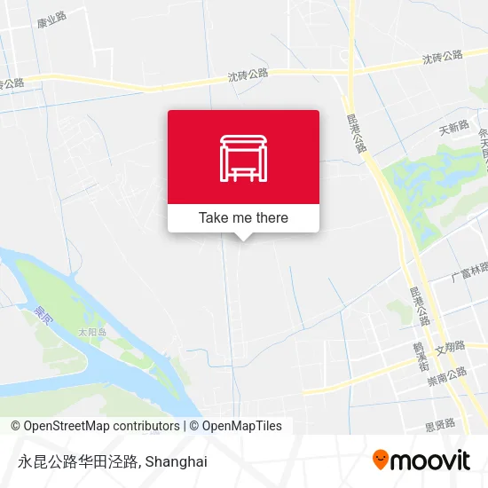 永昆公路华田泾路 map