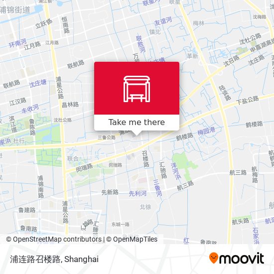 浦连路召楼路 map