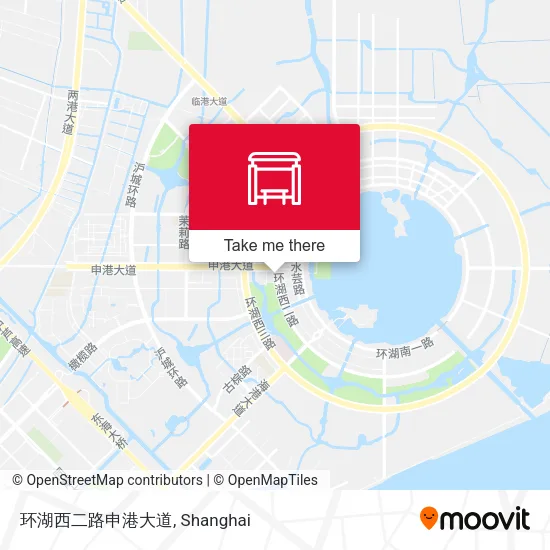环湖西二路申港大道 map