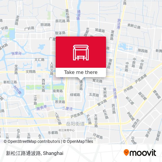新松江路通波路 map