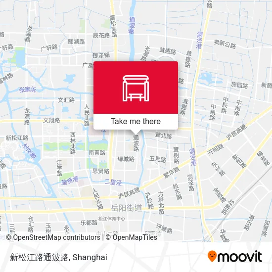 新松江路通波路 map