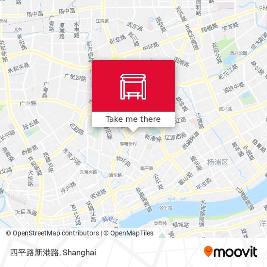 四平路新港路 map