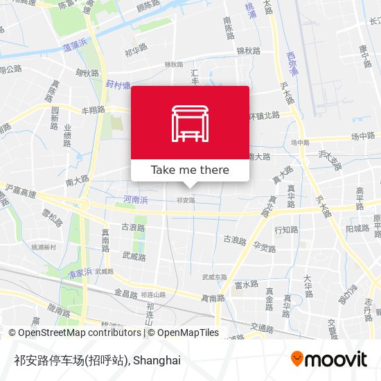 祁安路停车场(招呼站) map
