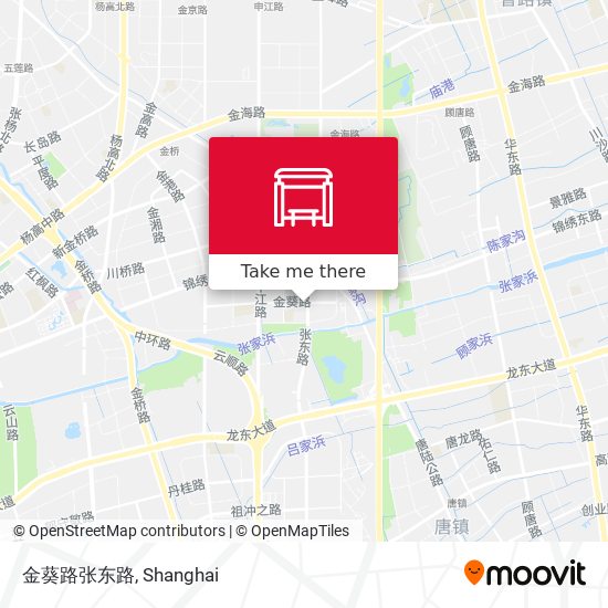 金葵路张东路 map