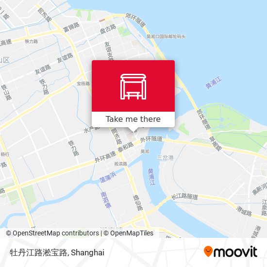 牡丹江路淞宝路 map