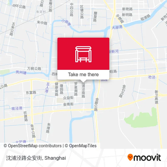 沈浦泾路众安街 map