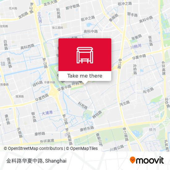 金科路华夏中路 map