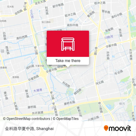 金科路华夏中路 map
