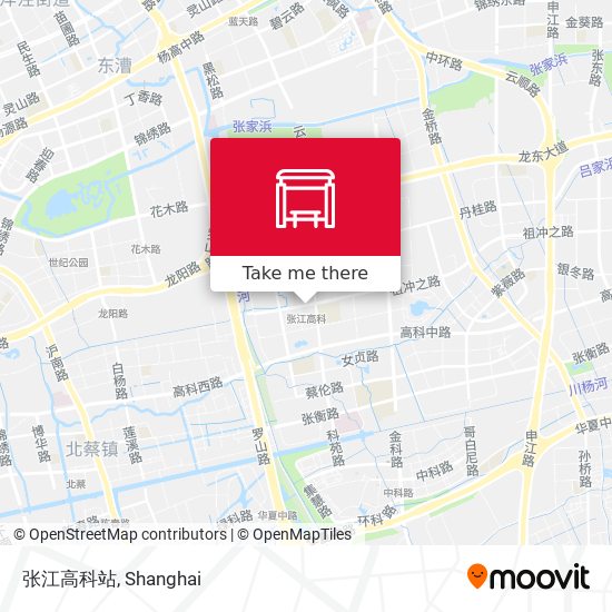 张江高科站 map