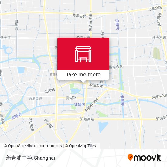 新青浦中学 map