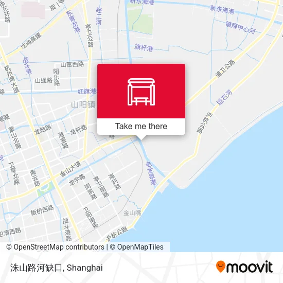 洙山路河缺口 map