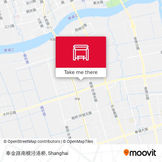 奉金路南横泾港桥 map