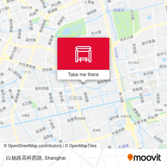 白杨路高科西路 map