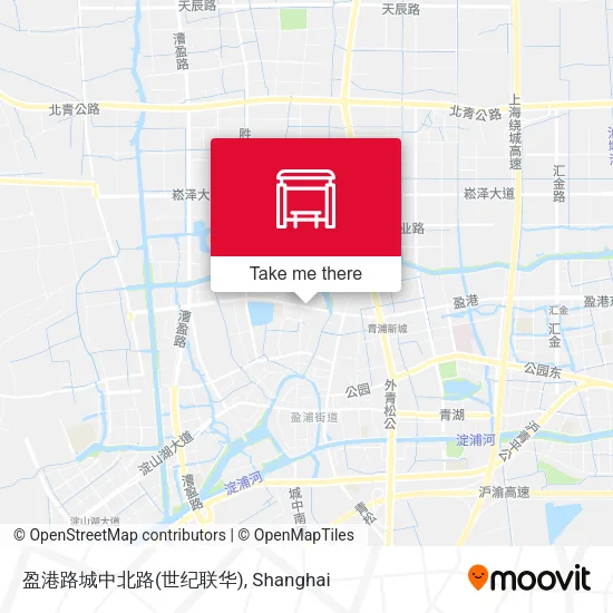 盈港路城中北路(世纪联华) map