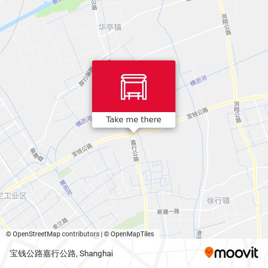 宝钱公路嘉行公路 map