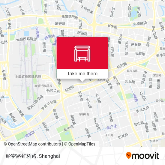 哈密路虹桥路 map