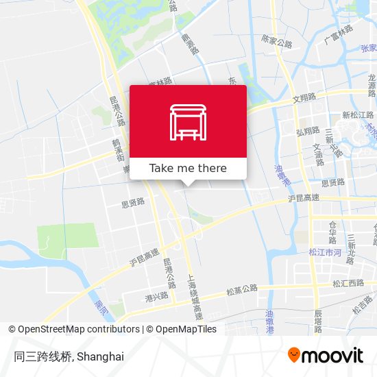 同三跨线桥 map