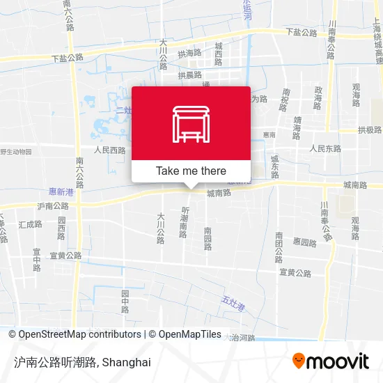 沪南公路听潮路 map