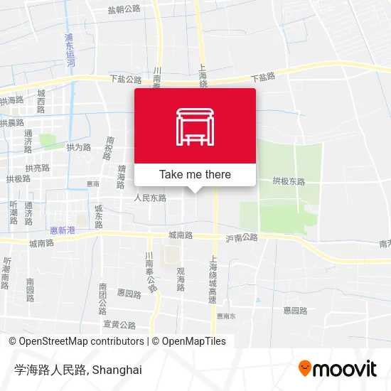 学海路人民路 map