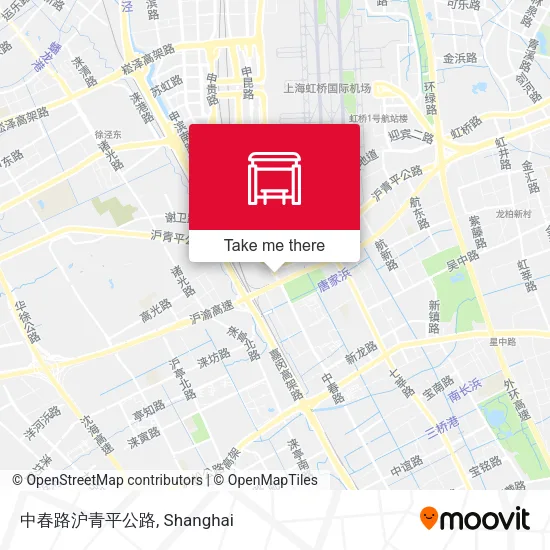 中春路沪青平公路 map