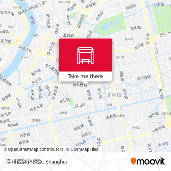 高科西路锦绣路 map