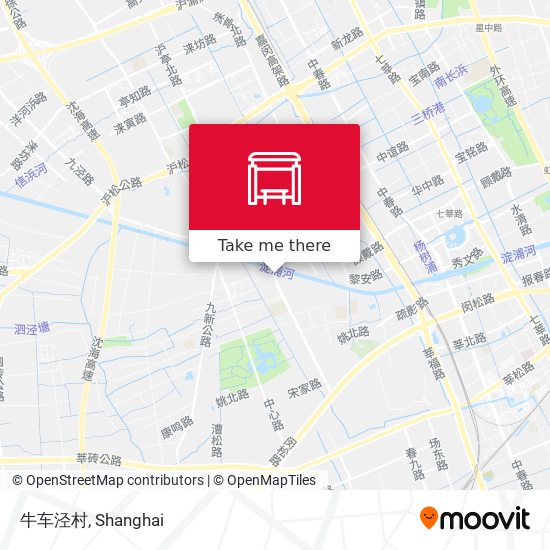 牛车泾村 map