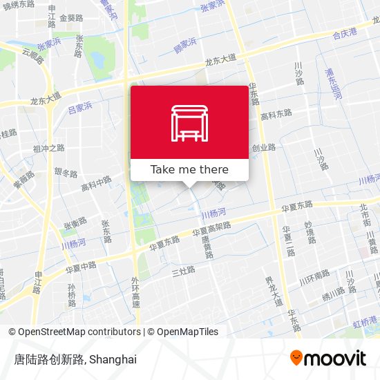 唐陆路创新路 map