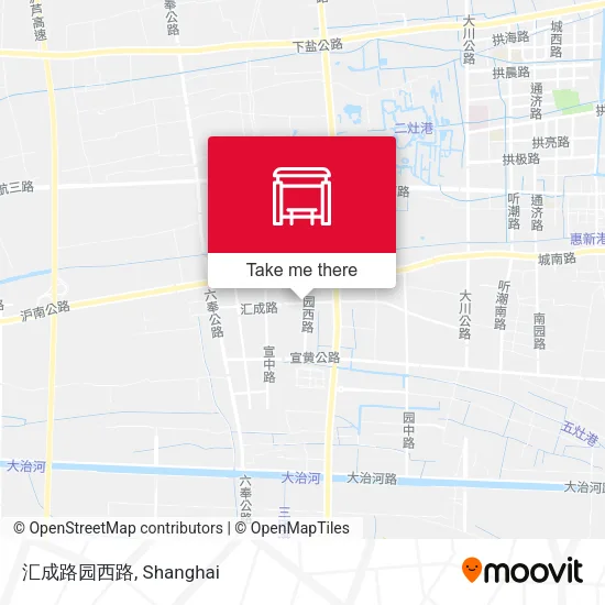 汇成路园西路 map