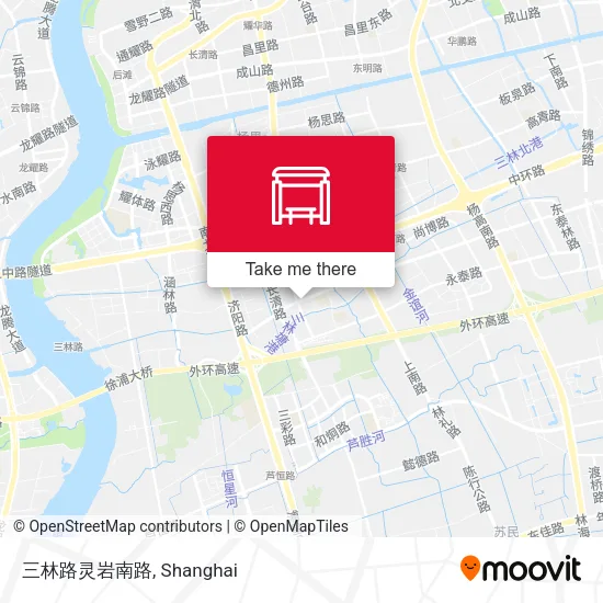 三林路灵岩南路 map