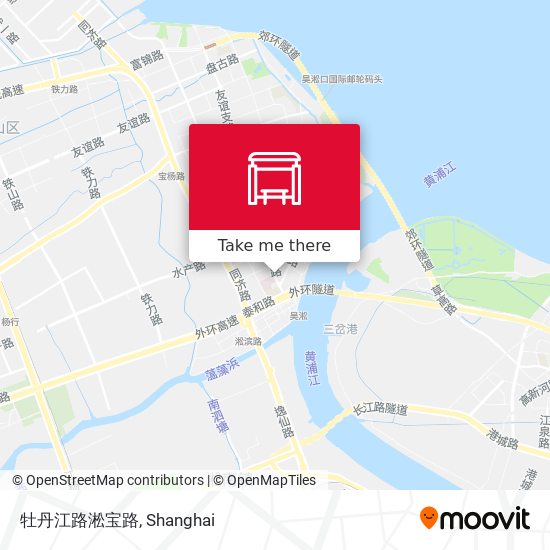 牡丹江路淞宝路 map