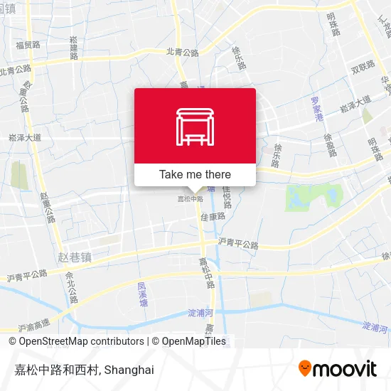 嘉松中路和西村 map