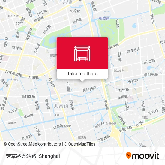 芳草路泵站路 map