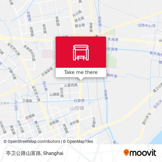 亭卫公路山富路 map